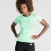 WOMEN'S BEST Power Seamless T-Shirt | Green Ash SPORTBEKLEIDUNG