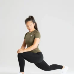 WOMEN'S BEST Power Seamless T-Shirt | Khaki SPORTBEKLEIDUNG