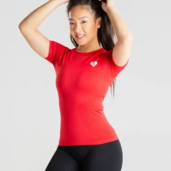 WOMEN'S BEST Power Seamless T-Shirt | Red