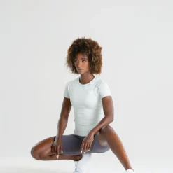 WOMEN'S BEST SPORTBEKLEIDUNG Power Seamless T-Shirt | Washed Light Grey