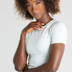 WOMEN'S BEST SPORTBEKLEIDUNG Power Seamless T-Shirt | Washed Light Grey