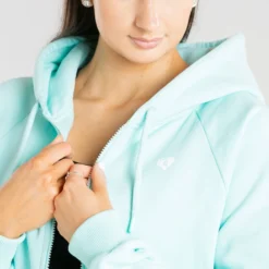WOMEN'S BEST Power Zip Jacket | Bleached Aqua SPORTBEKLEIDUNG