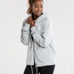 WOMEN'S BEST SPORTBEKLEIDUNG Power Zip Jacket | Mist Grey